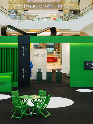 Kate Spade Green Pop-Up Space, Pavilion Mall Kuala Lumpur Malaysia. 