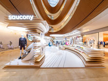 Saucony 'Tracing the Source of the Stream' Pop-Up Space, Guangzhou Taikoo Hui China.