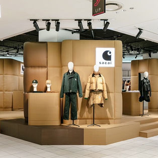 Sacai x Carhartt WIP Collection Pop-Up, The Stage, Isetan Shinjuku Tokyo Japan.