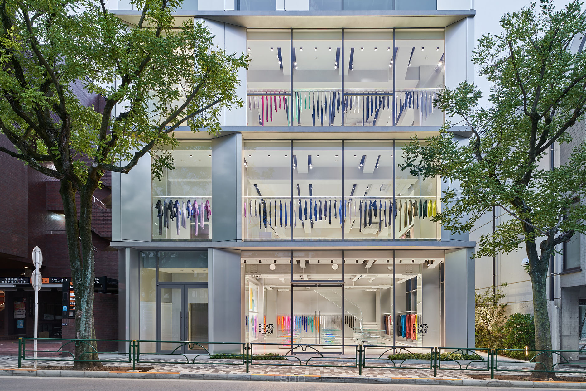 Pleats Please Issey Miyake New Store Opening, Tokyo Japan.
