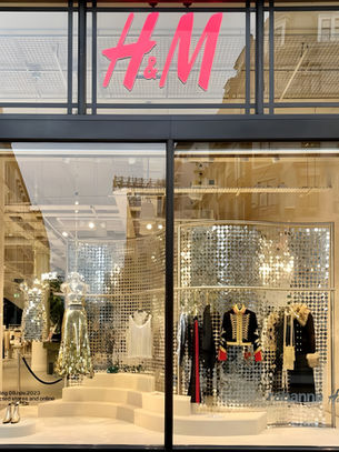 Rabanne x H&M Window Display Installation, Regent Street London.