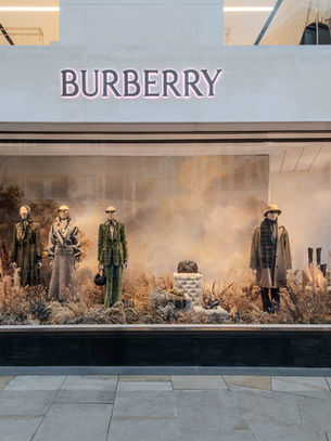 Burberry Winter 25 Window Displays, London.