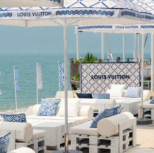 Louis Vuitton Summer OMG Beach Restaurant Takeover, Shuxing Garden Huangcuo Beach.