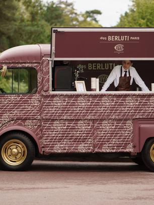Berluti x Cova Coffee Truck Pop-Up, Jardin d'Acclimatation Paris.