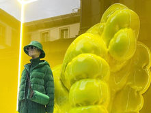Moncler SS23 Window Display Installation, Via Montenapoleone Milan.