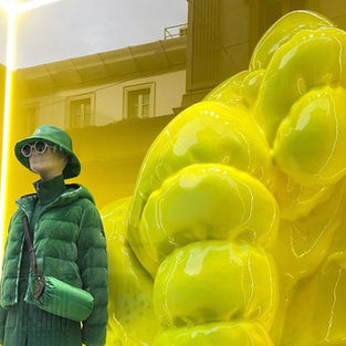 Moncler SS23 Window Display Installation, Via Montenapoleone Milan.