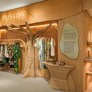 Farm Rio Pop-Up and Window Installation, Selfridges Oxford Street London.