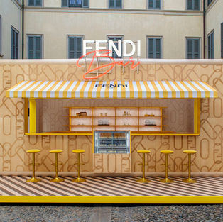 Fendi Pop-Up Bar, Via Montenapoleone 3 Milan.