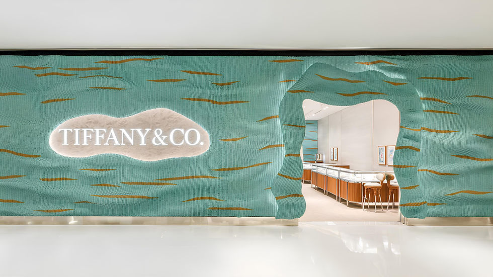 Tiffany & Co. Wraps a Wave Around a Jewellery Box in Sao Paulo.