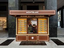 Montblanc 'The Journey' Milan Fashion Week Newsstand Pop-Up, Corso Matteotti 11 Milan Italy.