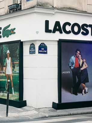 Lacoste 90th Anniversary Vintage Shop Pop-Up curated by Julien Boudet, Rue de Turenne Paris.