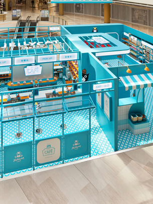 Jellycat Cafe Pop-Up Experience, Plaza 66 Shanghai China.