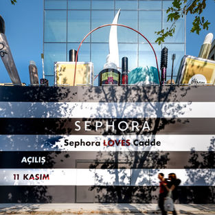 Sephora Cadde Store Opening Activation by Planner Group, Bağdat Avenue Istanbul Turkey.