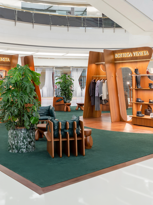 Bottega Veneta Pop-Up Store Space,  L1 Atrium MIXC Shenyang Vientiane City China.