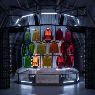 Stone Island Prototype Research_Series 09: Air Blown Lamination on Knit Activation, via Tortona 31 Milan Italy.