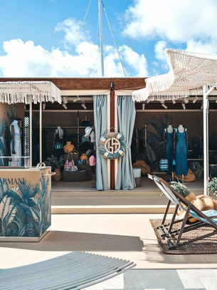 Giorgio Armani Mare Pop-Up Space, Porto Cervo Sardinia Italy.