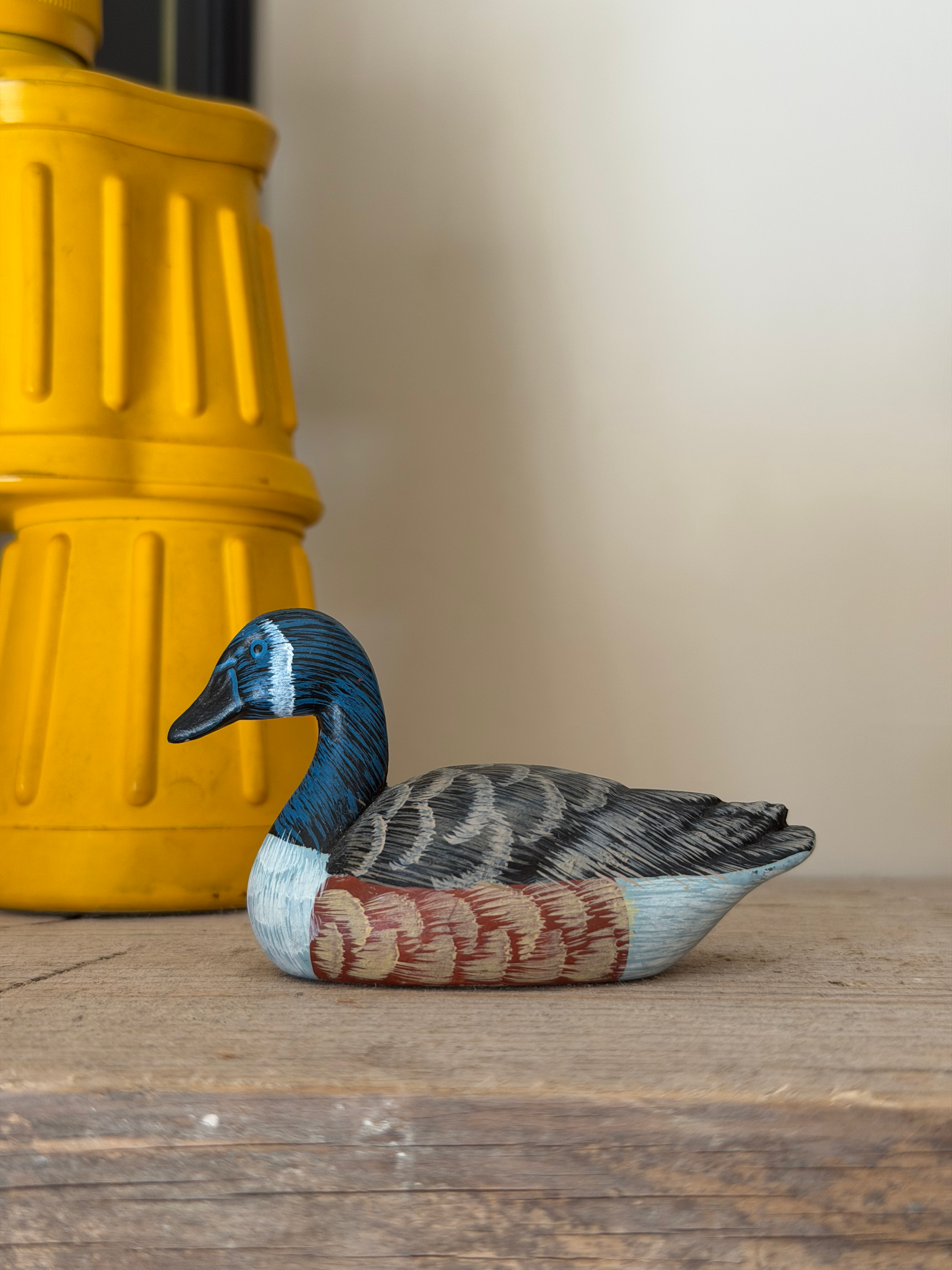 Miniature Model Wooden Goose