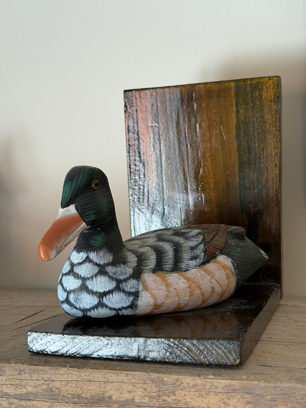 Thumbnail: Wooden Duck Book Ends