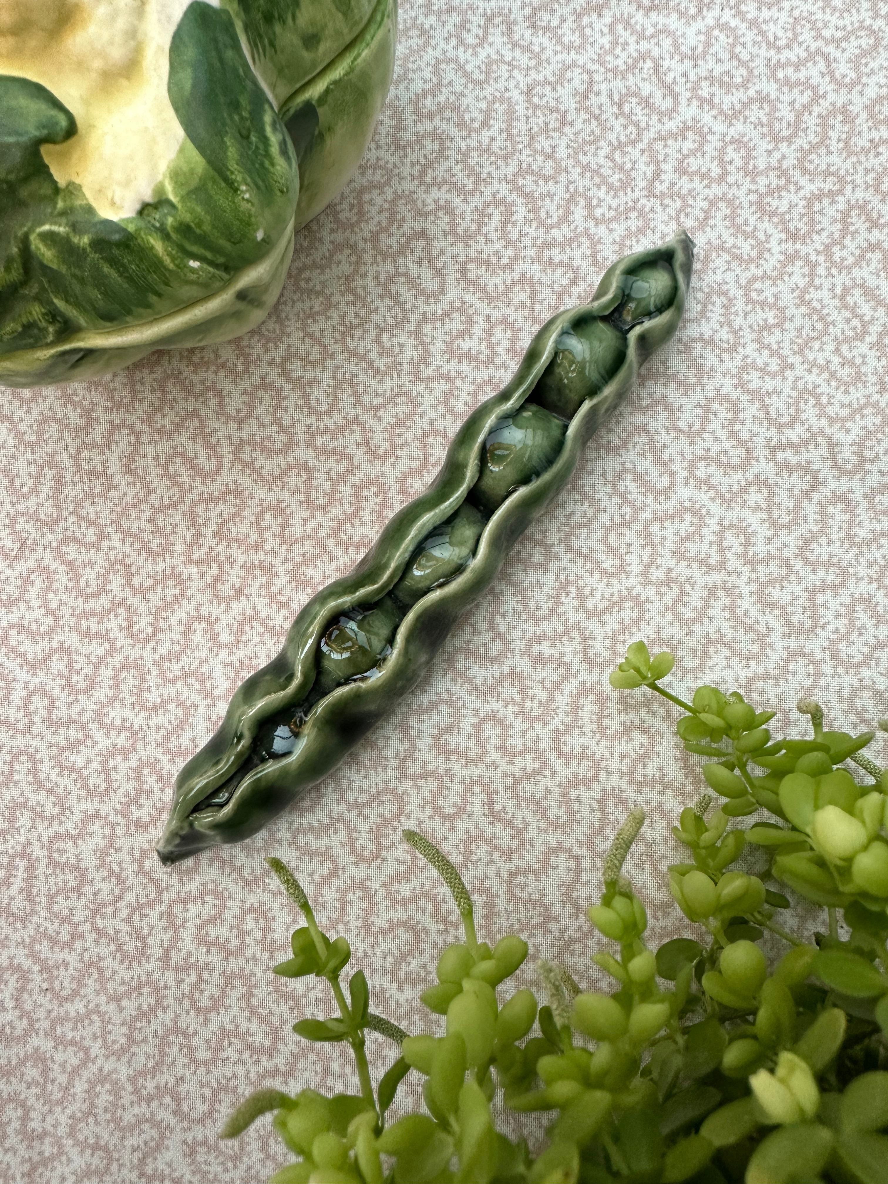 Handmade Ceramic Peas