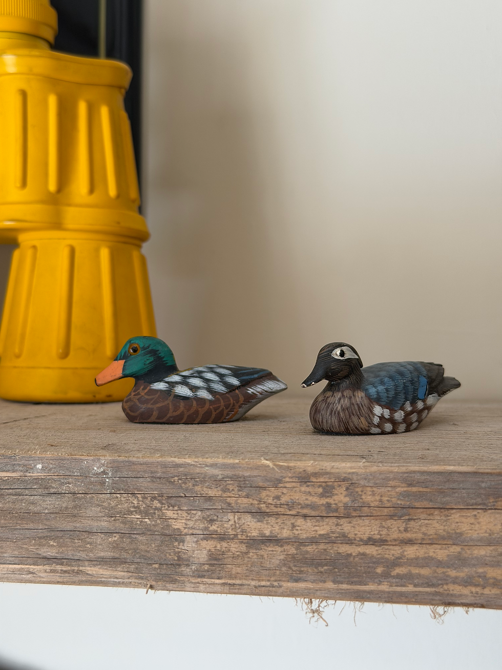 Thumbnail: Pair of Wooden Model Ducks