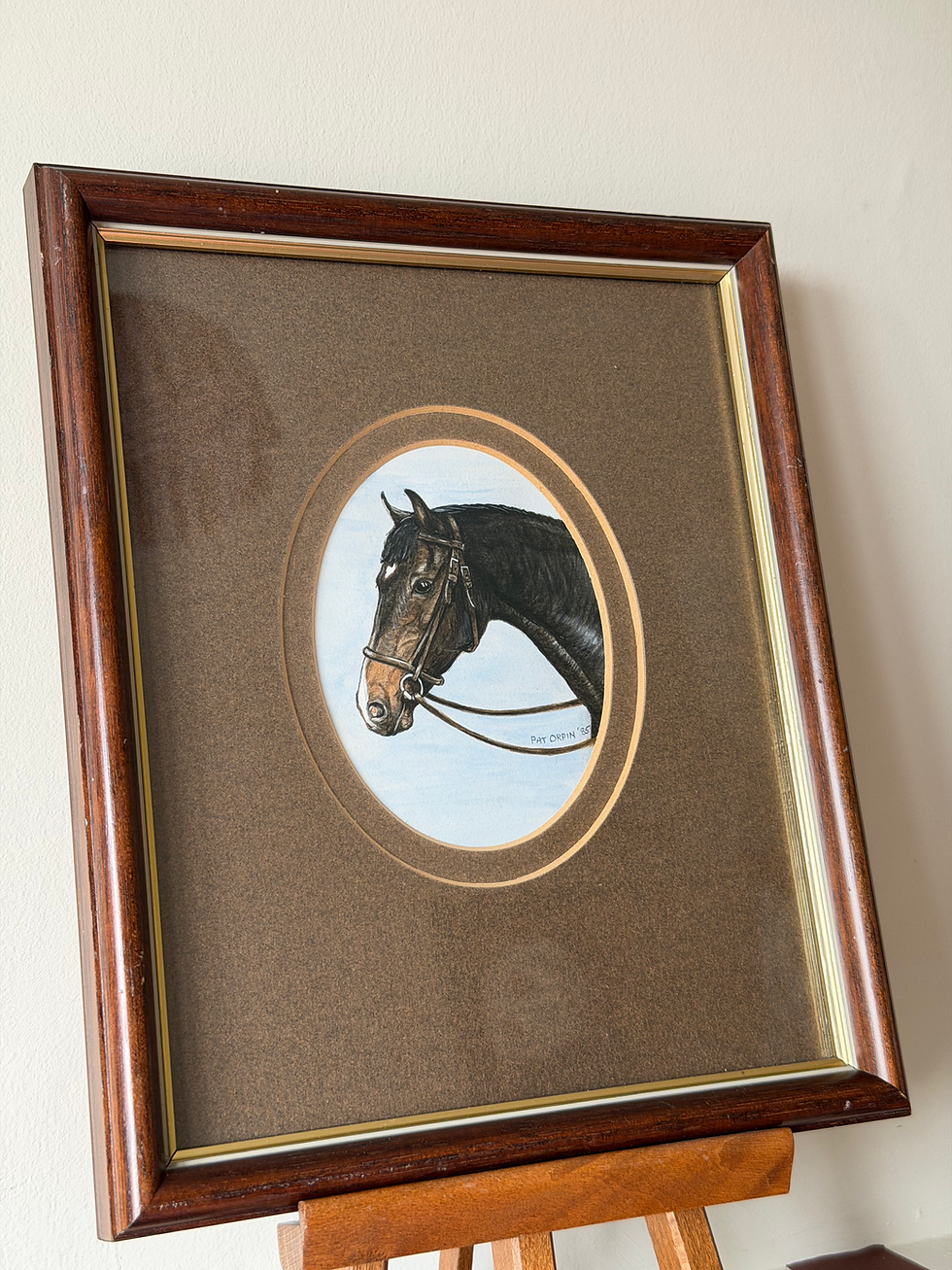 Thumbnail: Vintage Equestrian Horse Portrait