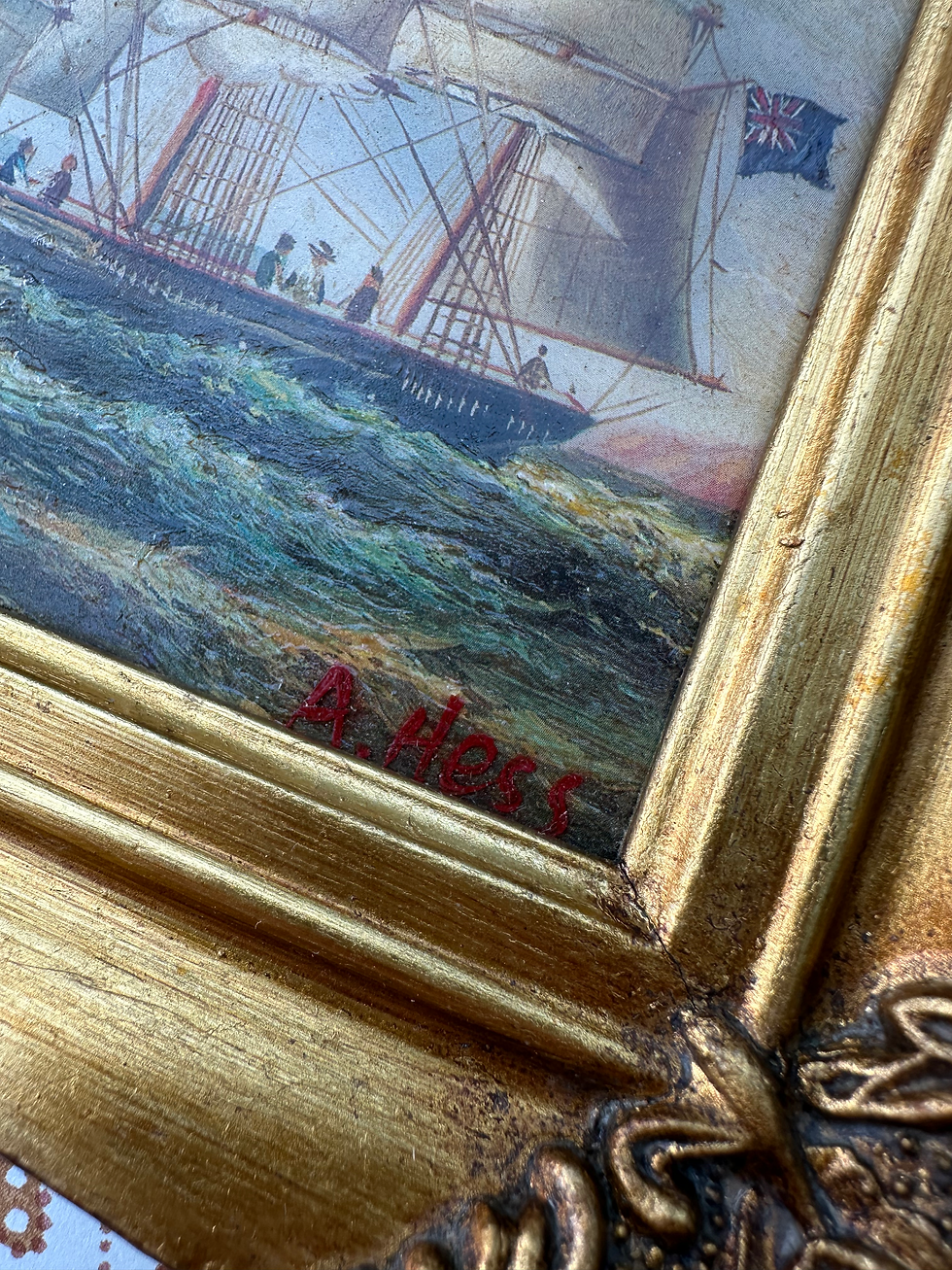 Thumbnail: Original Oceanscape Oil Painting