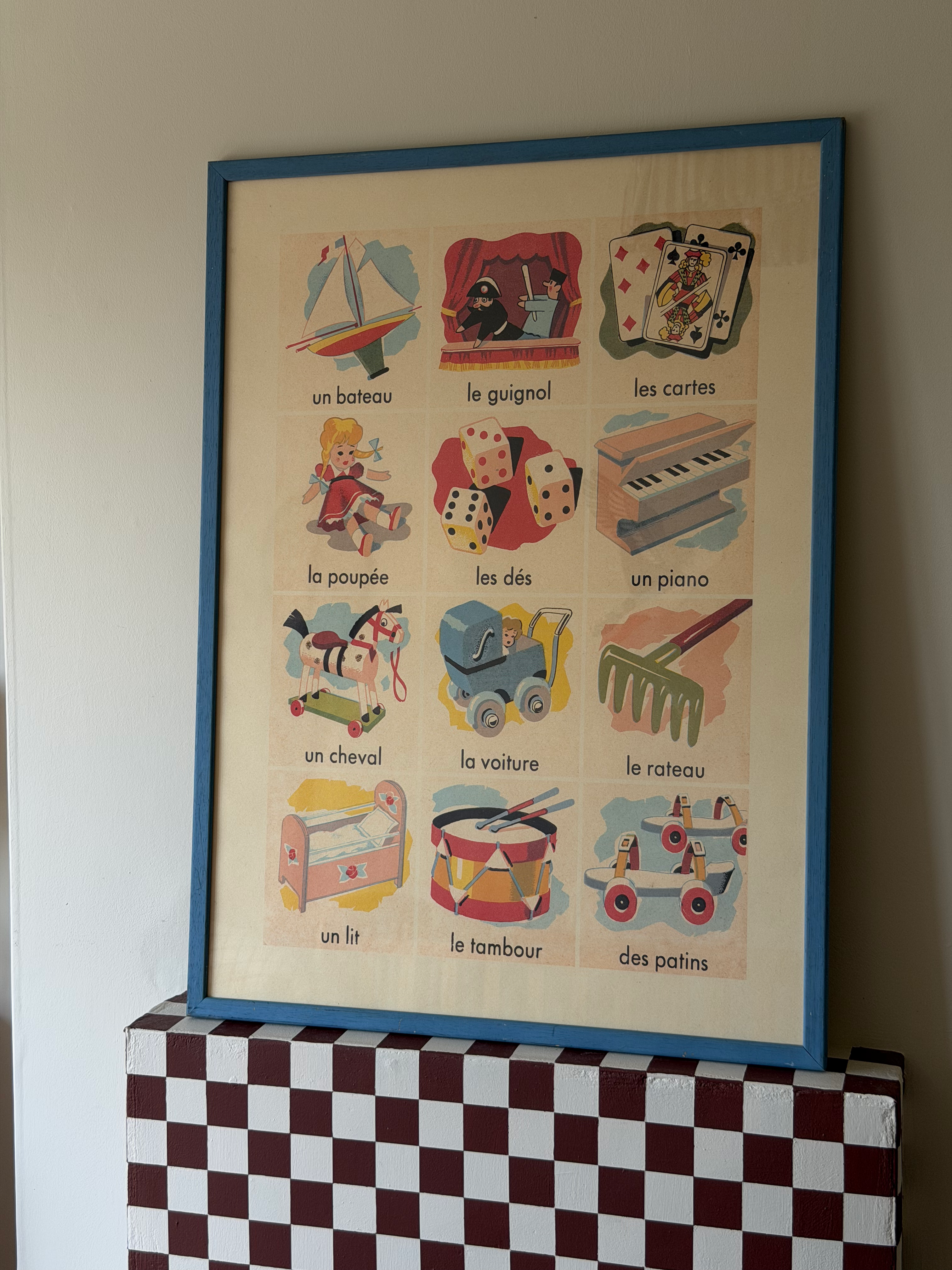 1970s French First Words Print