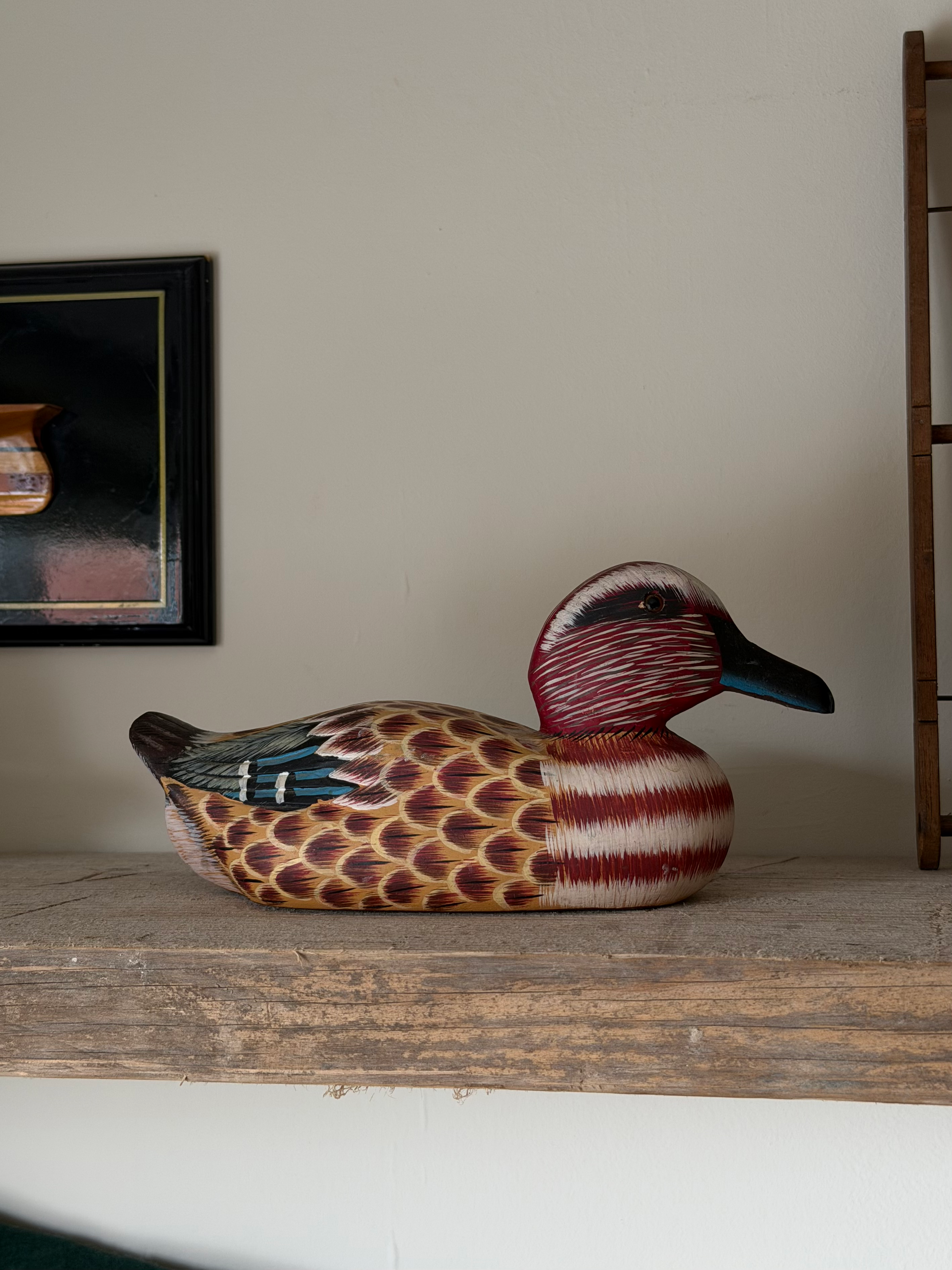 Wooden Red Breast Duck