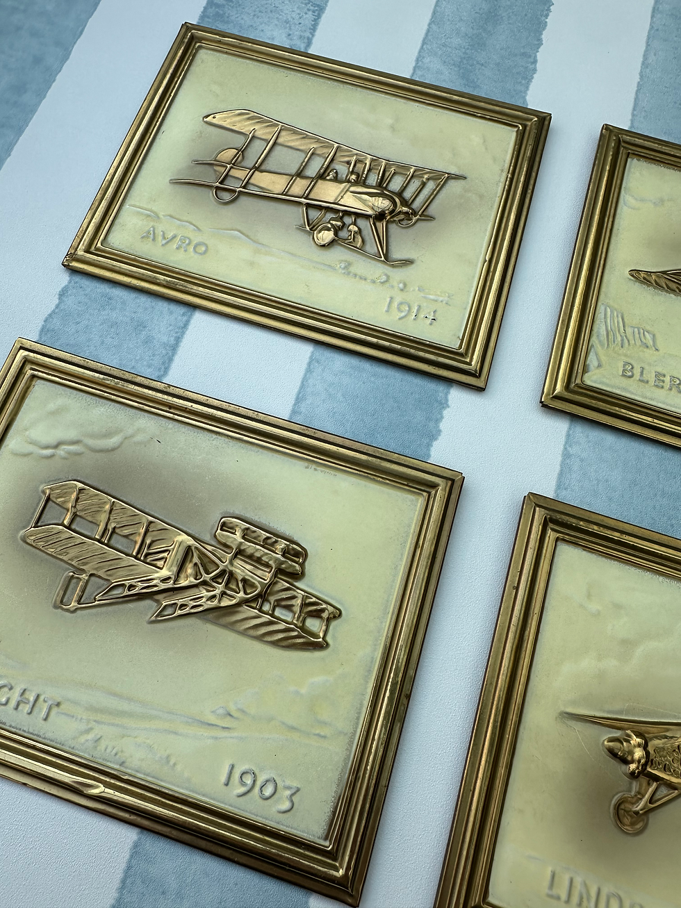 Thumbnail: Set of 4 Vintage Aviation Wall Plaques