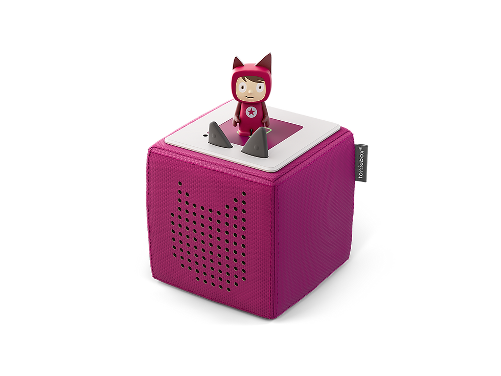 Tonies Toniebox Starterset Beere (Kreativ-Tonie), Lautsprecher Deutsch