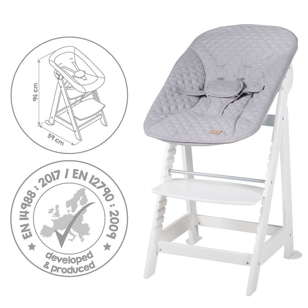 Thumbnail: Roba Treppenhochstuhl 'Born Up' Set 2in1, mit Liegefunktion/ -aufsatz