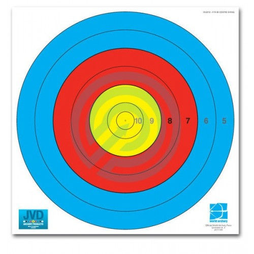 JVD Archery Target Face Water Proof 80cm 6 Ring*