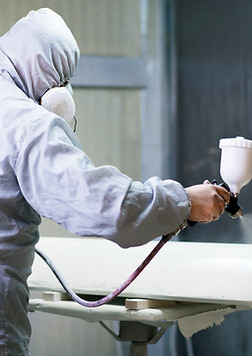 Man Airbrushing