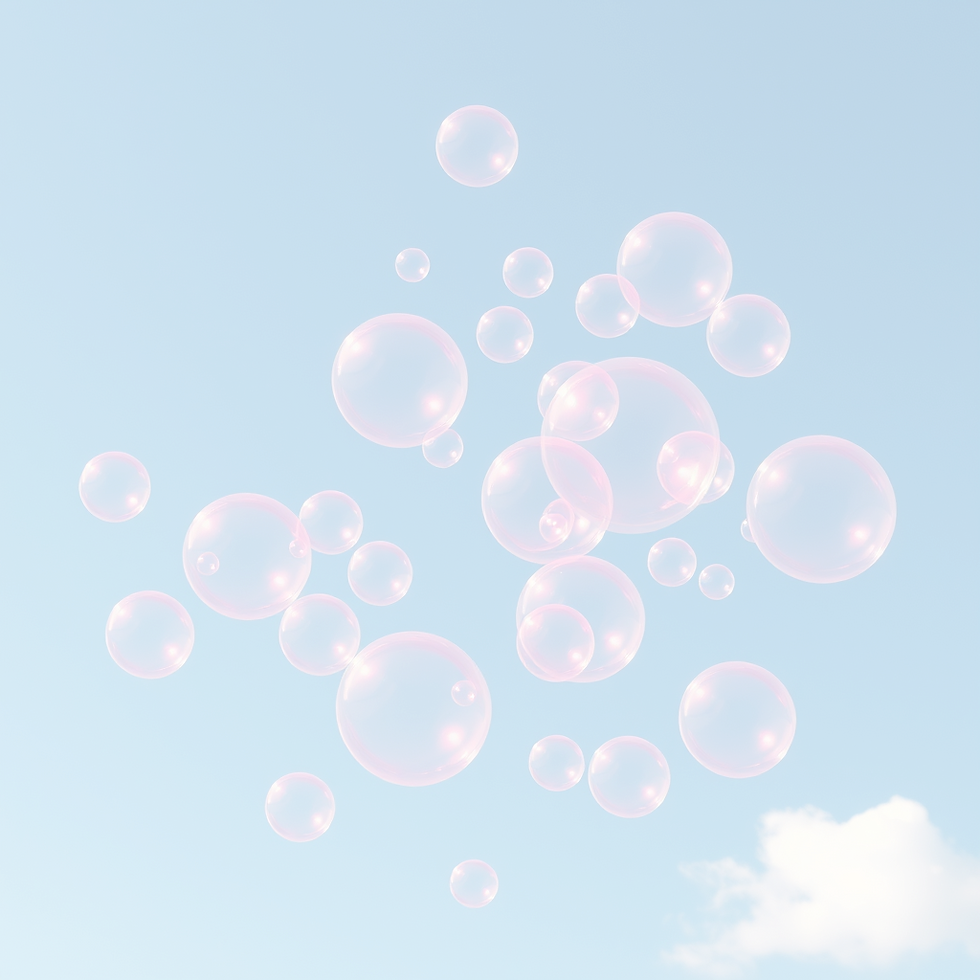 pink bubbles