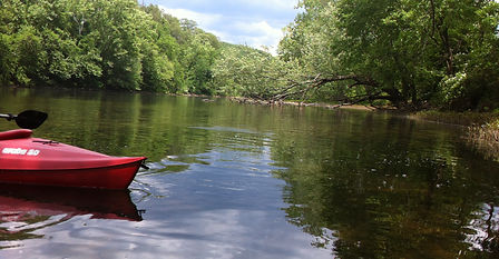 Kayaking on the Juniata River Near Raystown lake