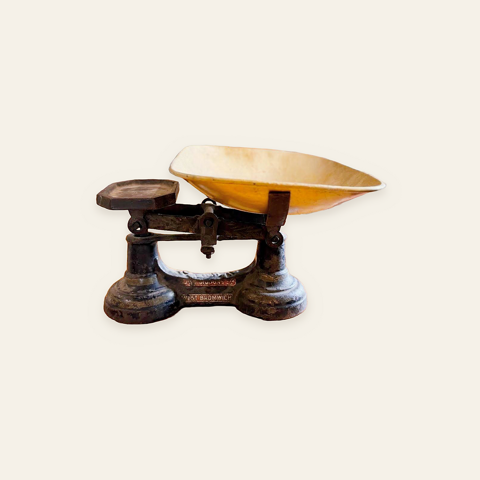J & J Siddons Ltd cast-iron balance scales – main view