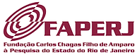 Logotipo da FAPERJ, Fundação Carlos Chagas Filho de Amparo à Pesquisa do Estado do Rio de Janeiro.