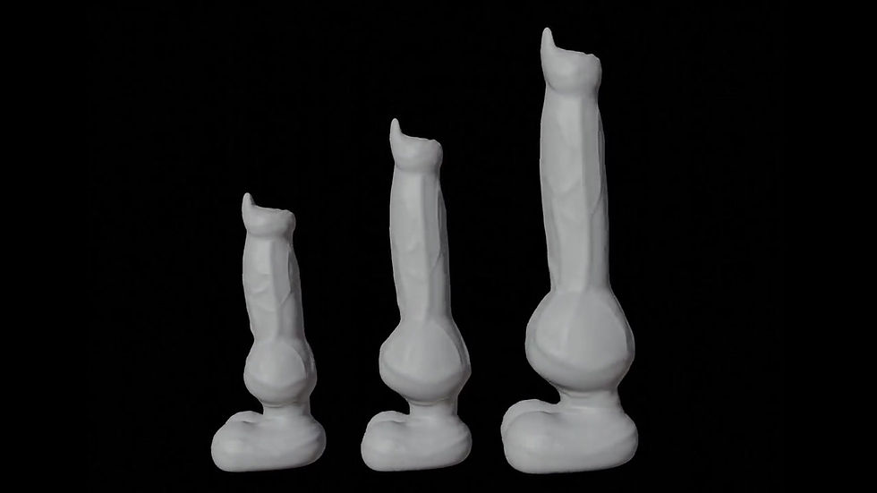 Thumbnail: STOCK - Medium Fantasy Knot  Canine Dildo
