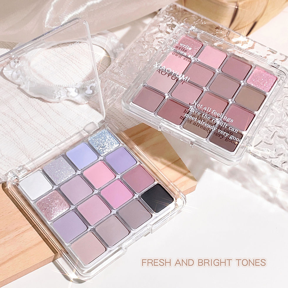 Thumbnail: Sixteen-color sunset magic eye shadow plate pearl matte earth color Korean makeu