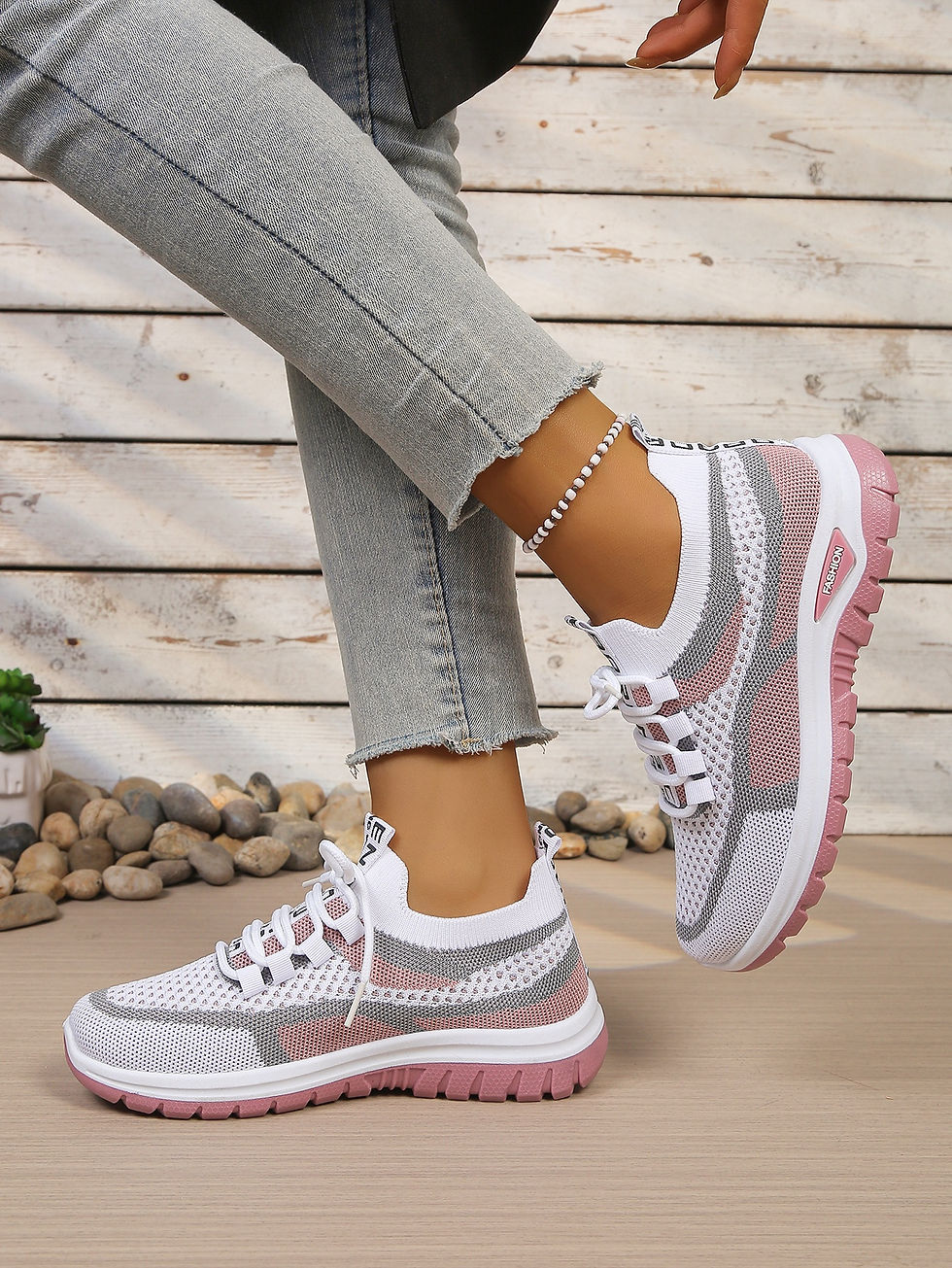Thumbnail: Women's shoes Double-color work shoes for ladies, single shoes casual sneaker sh