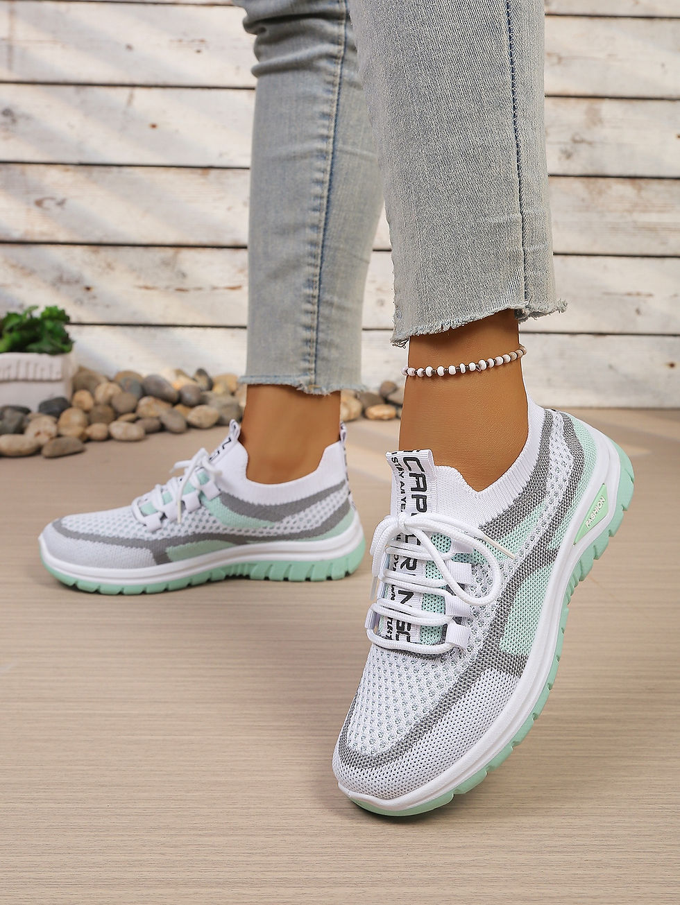 Thumbnail: Women's shoes Double-color work shoes for ladies, single shoes casual sneaker sh