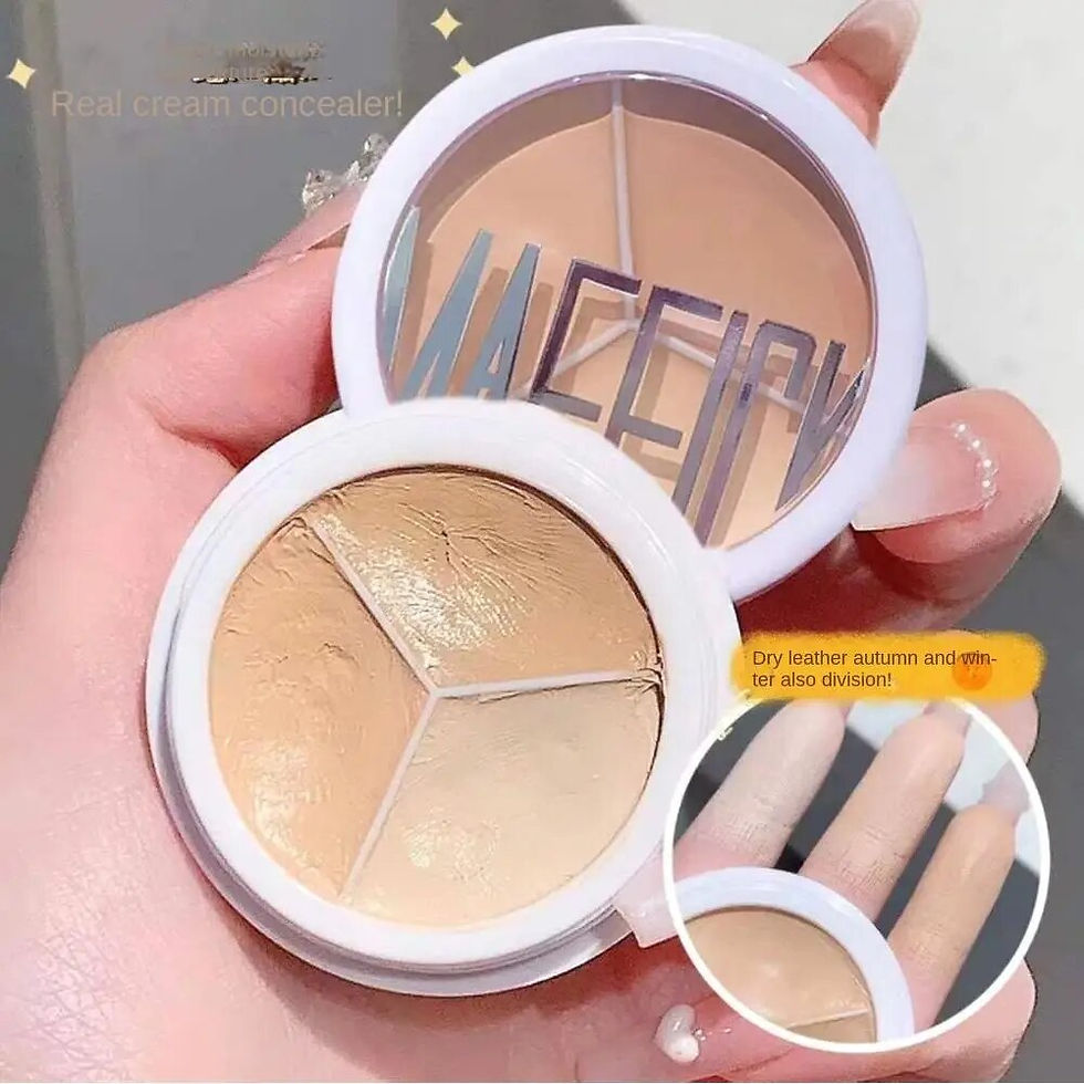 Thumbnail: 3-Color Concealer Palette Professionally Covers Dark Circles Around Eyes and Fac