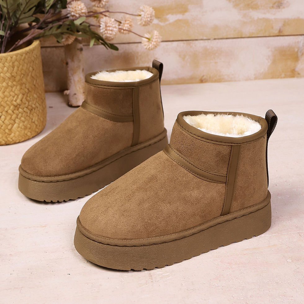 Thumbnail: Real Sheepskin Wool Low-cut Warm Comfortable Shoes Women Fashion Short Shoes 202