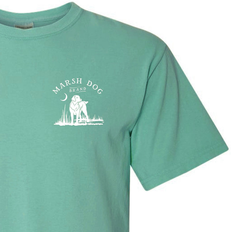 Thumbnail: Marsh Dog & Shrimp Boat - Garment-dyed Seafoam