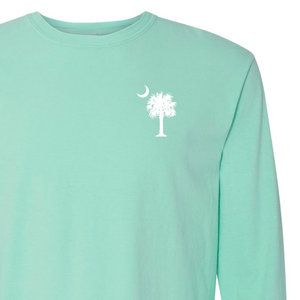 Thumbnail: Palm & Moon Turtle, Primal, Long Sleeve Charleston, Sea Turtle,  Garment Dye