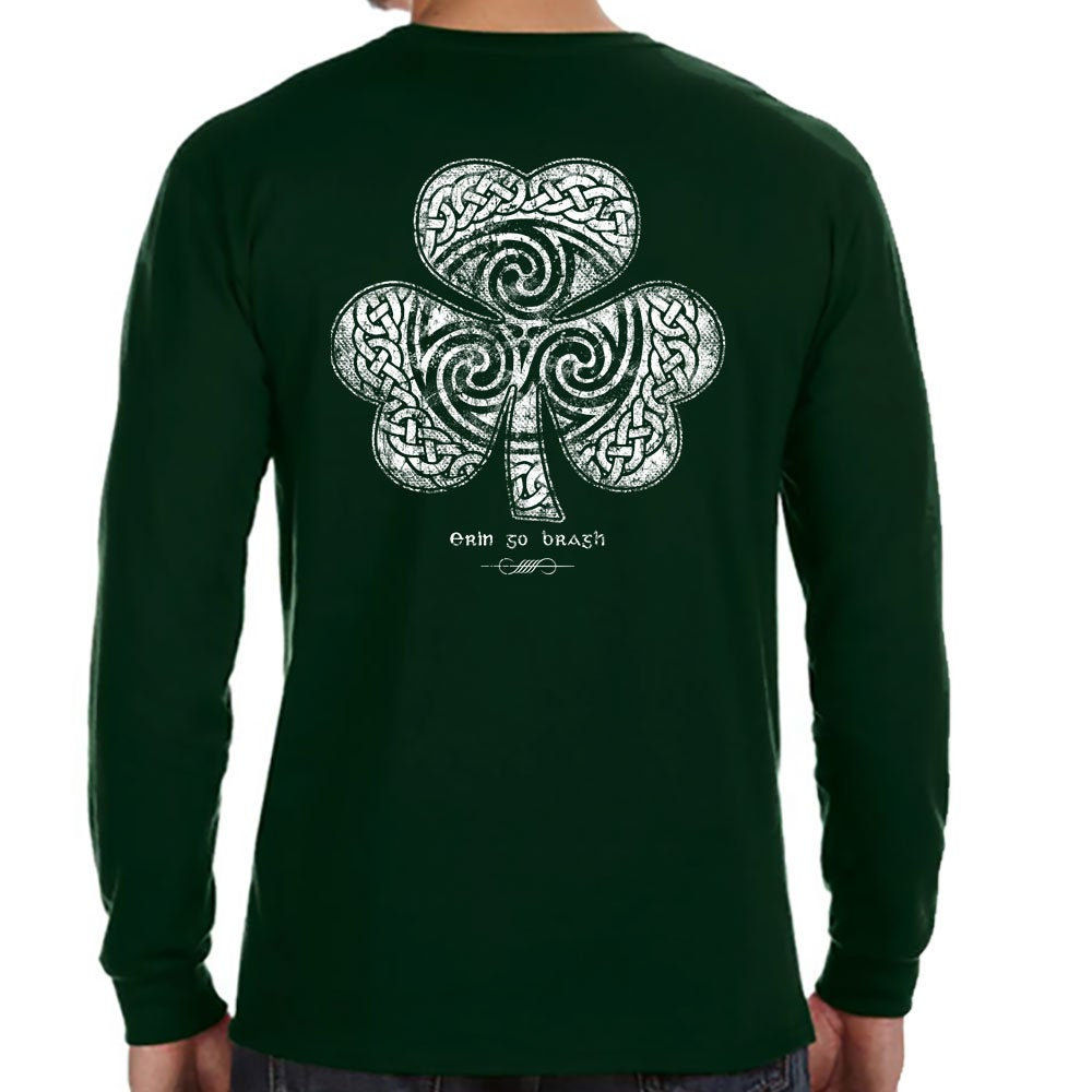 Celtic Clover - Long Sleeve T-shirt-  Irish - St. Partick's Day Shirt
