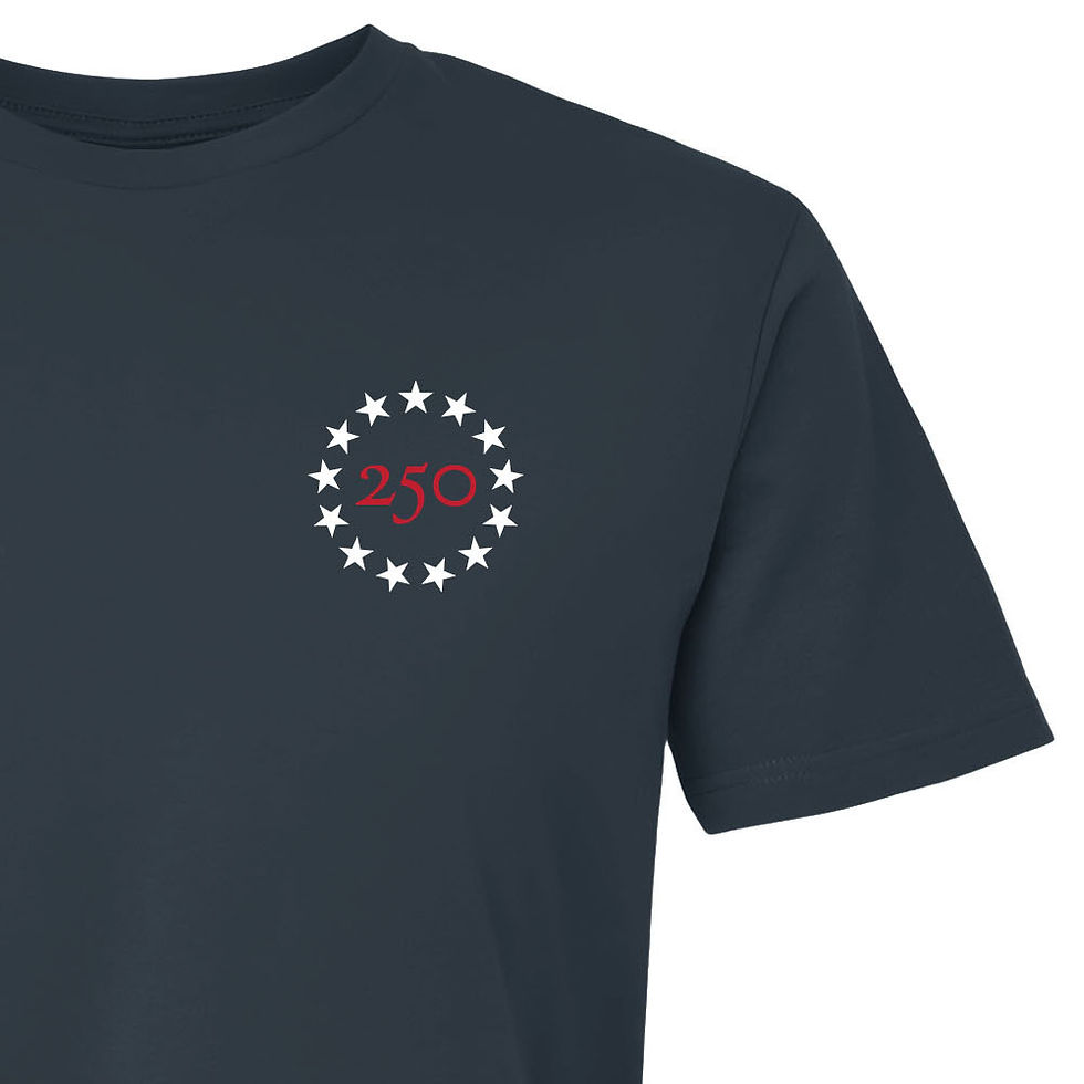 Thumbnail: 250 Commemorative American Flag, Navy and Oatmeal, Betsy Ross