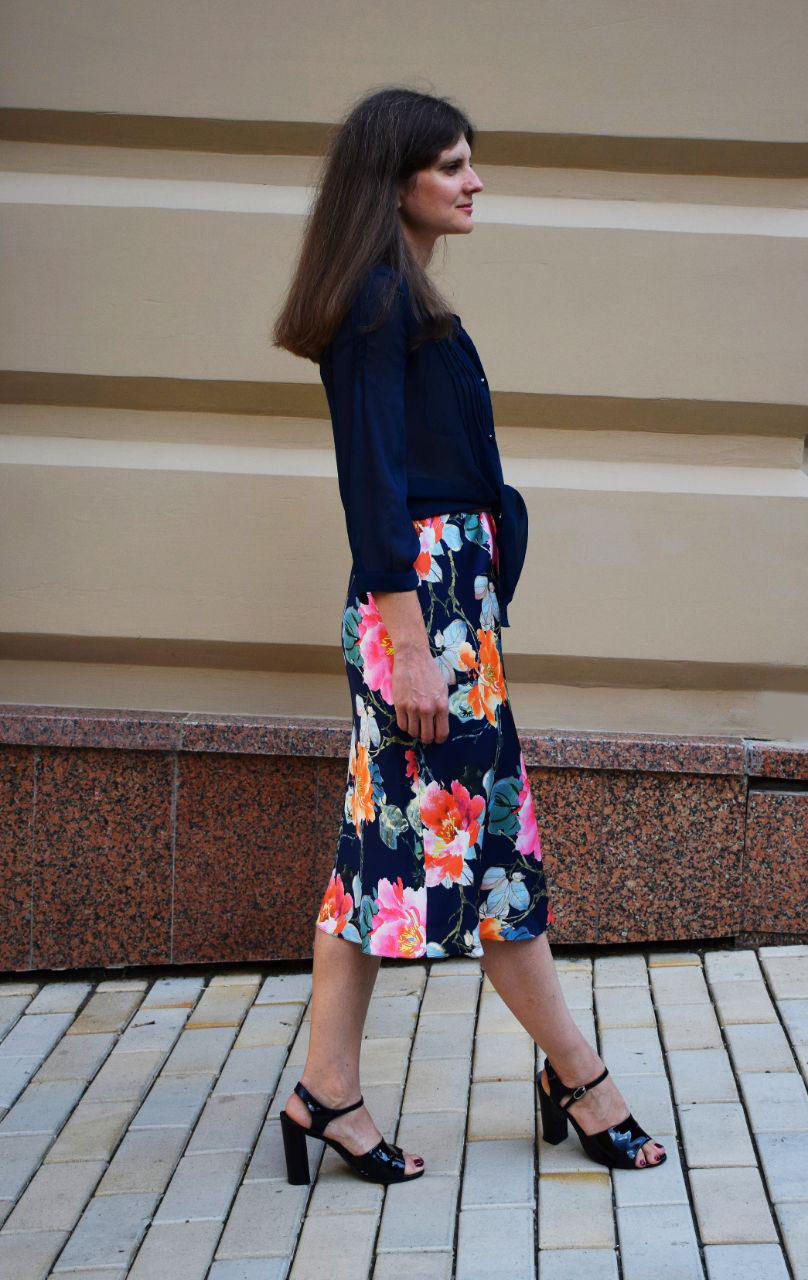 Миниатюра: Модная женская юбка цветочный принт