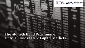 The Aldwich Bond Programme: Duty Of Care & Debt Capital Markets
