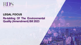 Re-tabling Of The Environmental Quality (Amendment) Bill 2023